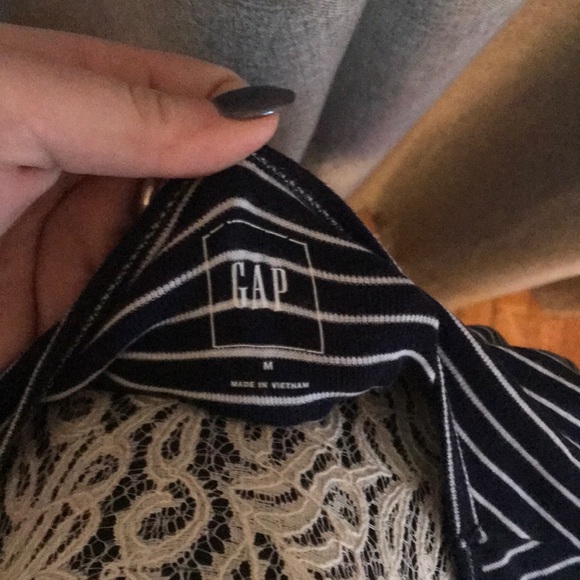 Navy shirt with white stripes - Picture 4 of 4